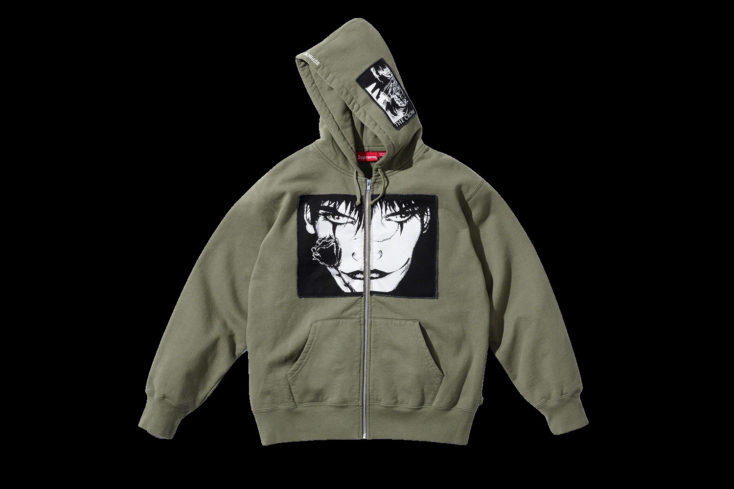 Supreme/The Crow Zip Up Hooded Sweatshirt view 4